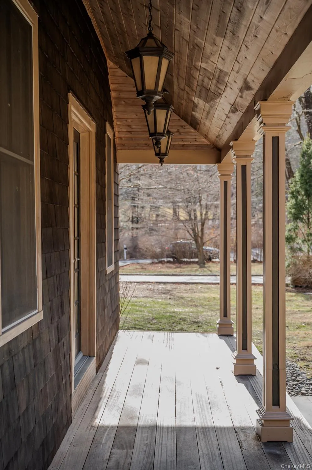 Deck featuring covered porch Deck featuring covered porch