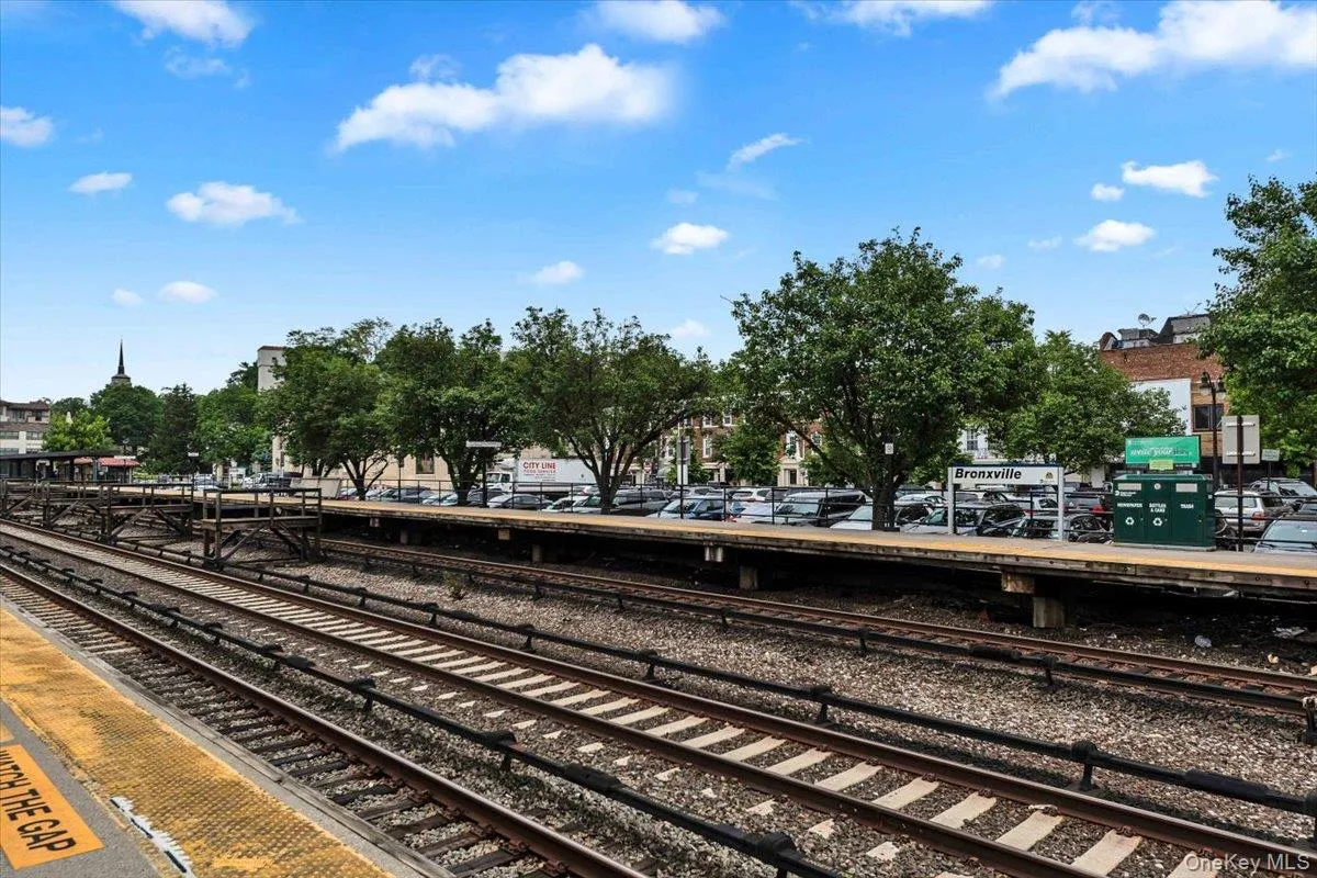 View of the Bronxville Metro train station View of the Bronxville Metro train station