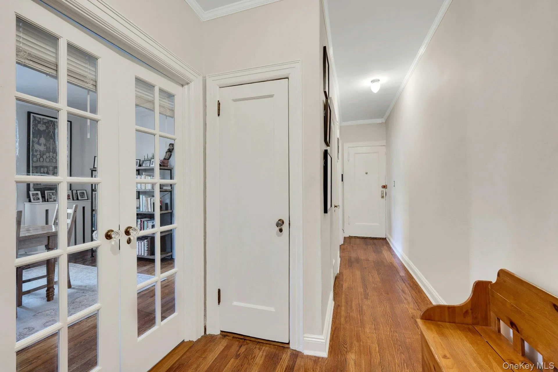 The foyer boasts two large coat closets. The foyer boasts two large coat closets.