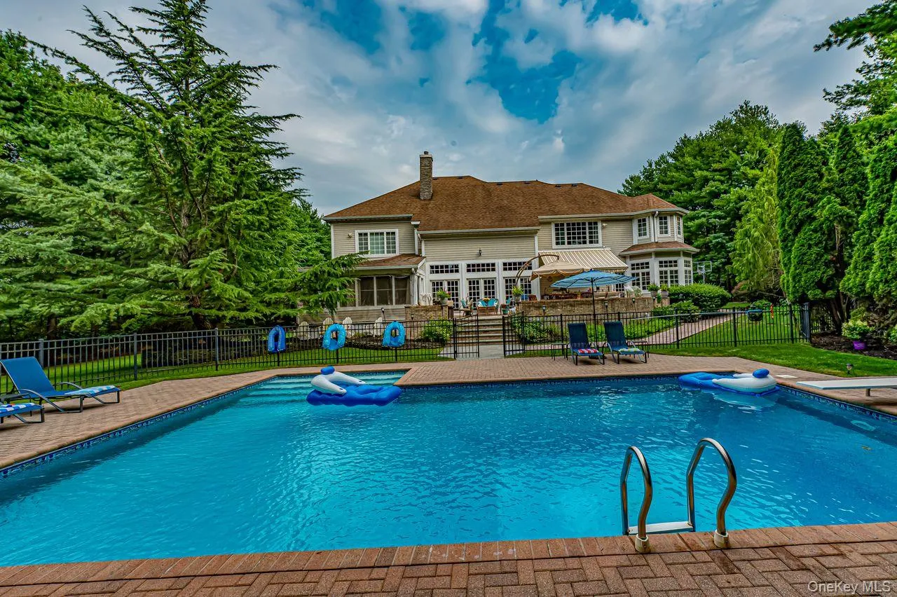 In ground heated saltwater pool In ground heated saltwater pool
