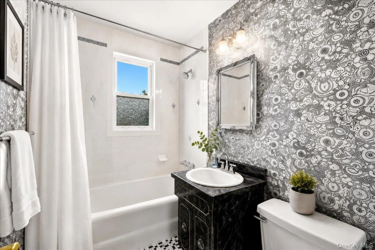 Full bath on second floor Full bath on second floor