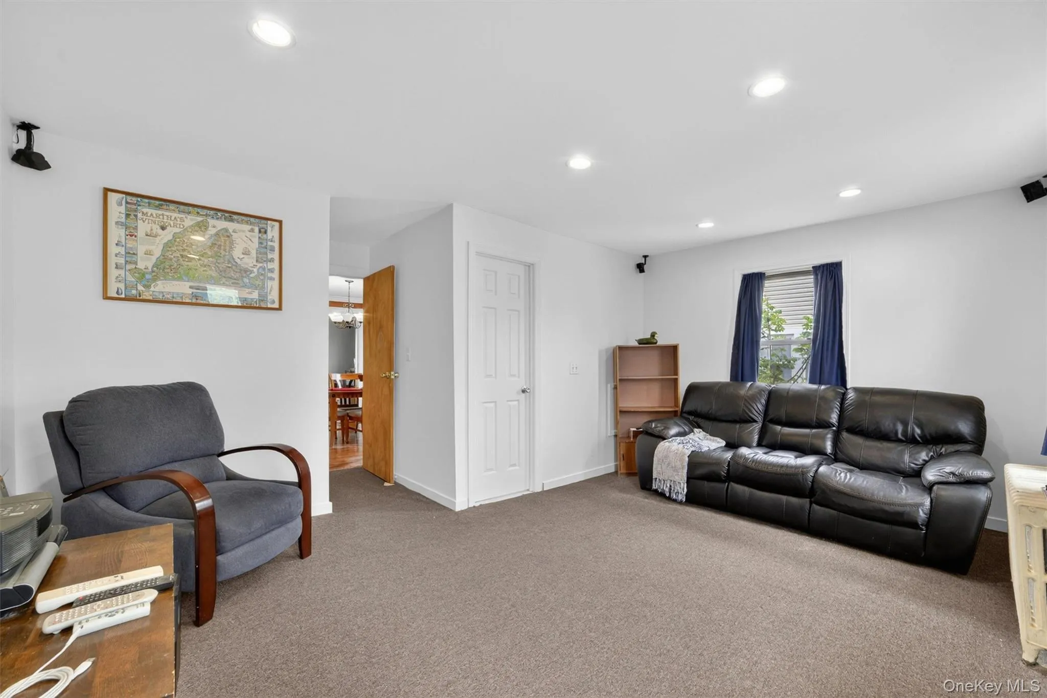 First floor bedroom, currently used as a family room. First floor bedroom, currently used as a family room.