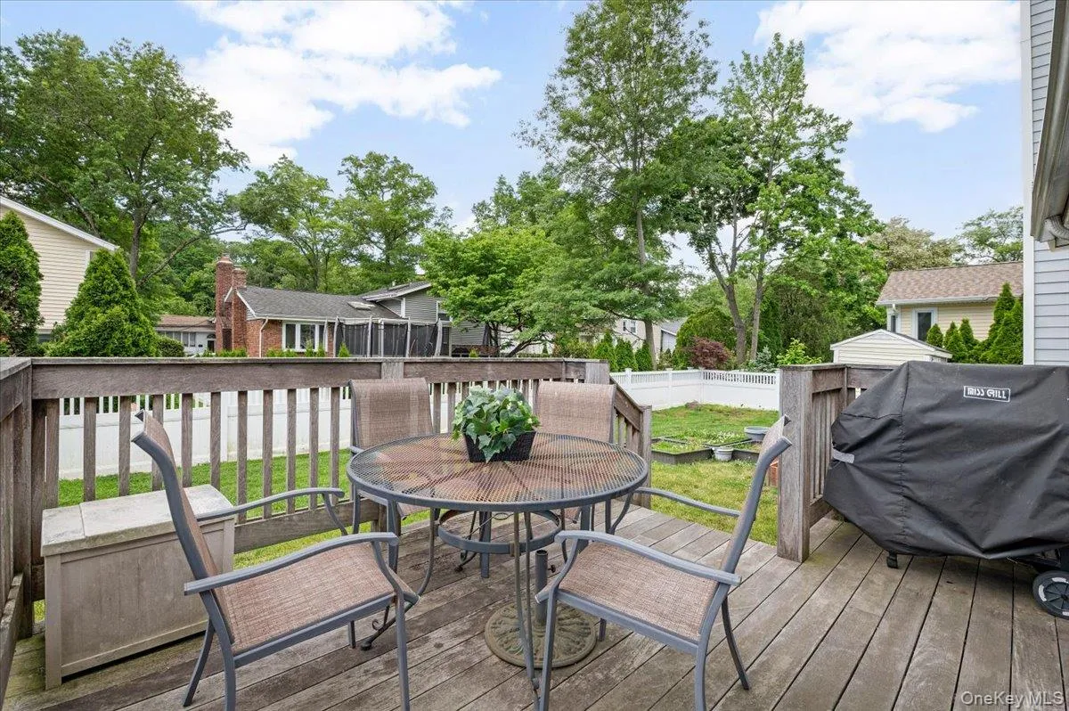Deck and backyard Deck and backyard