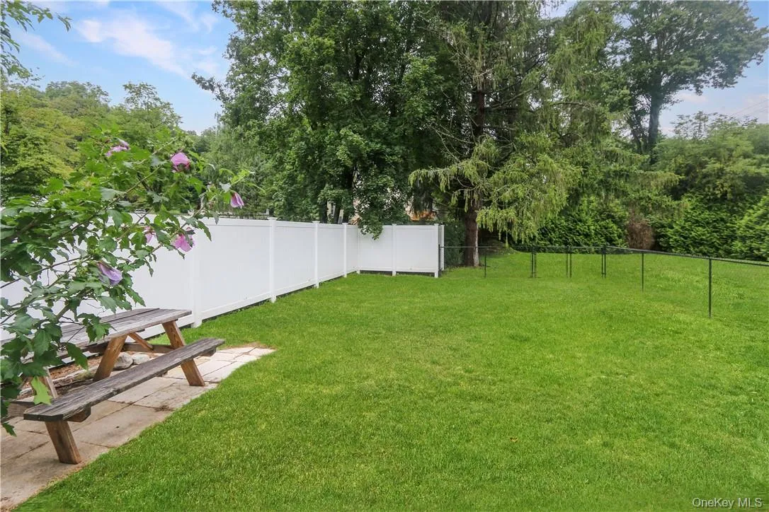Private fenced yard. Private fenced yard.