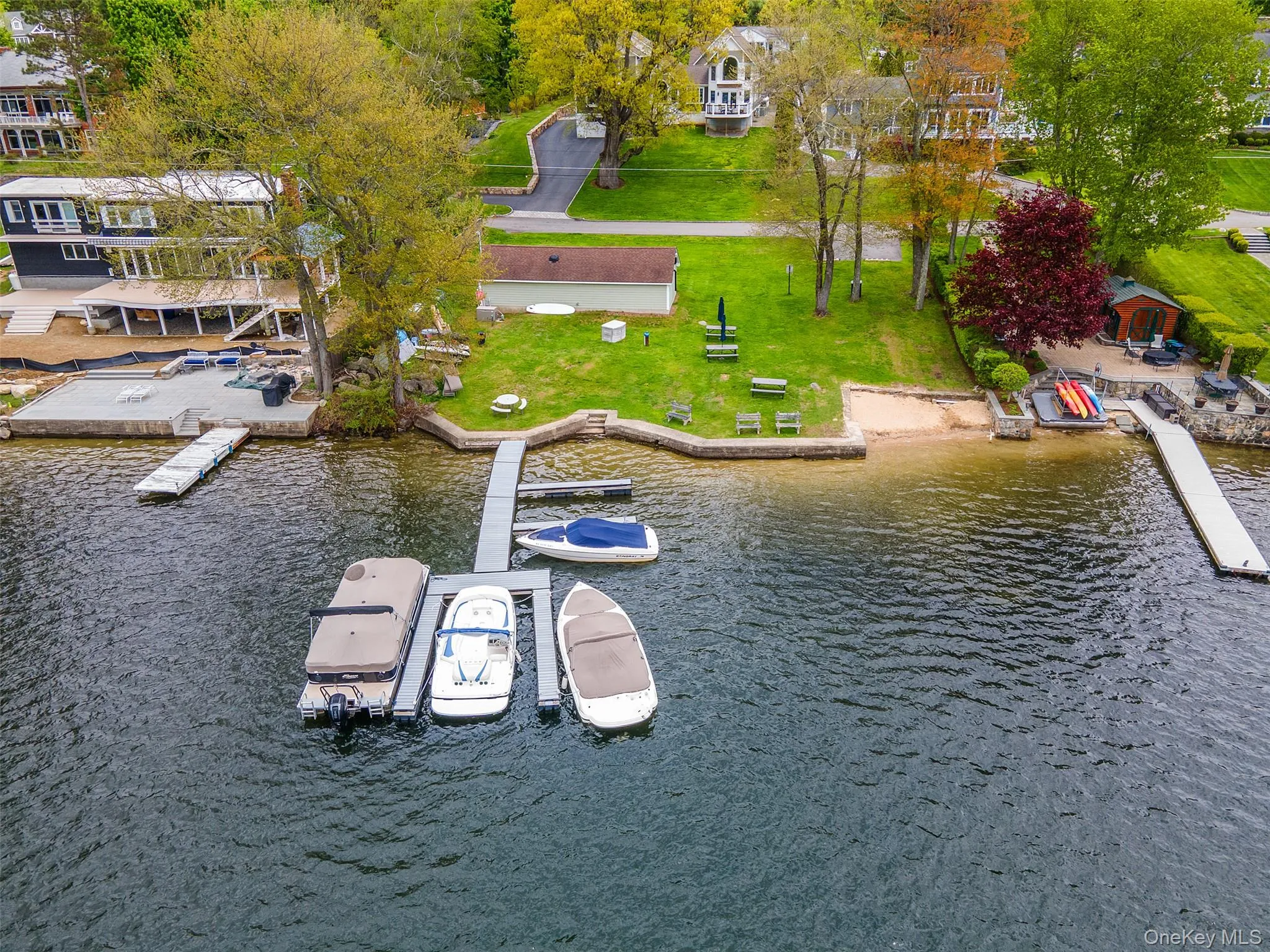 Association lakefront with boat dock beach and park Association lakefront with boat dock beach and park