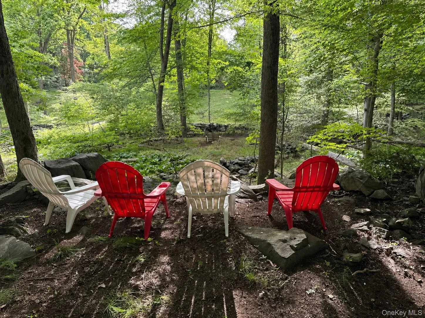 streamside sitting area streamside sitting area