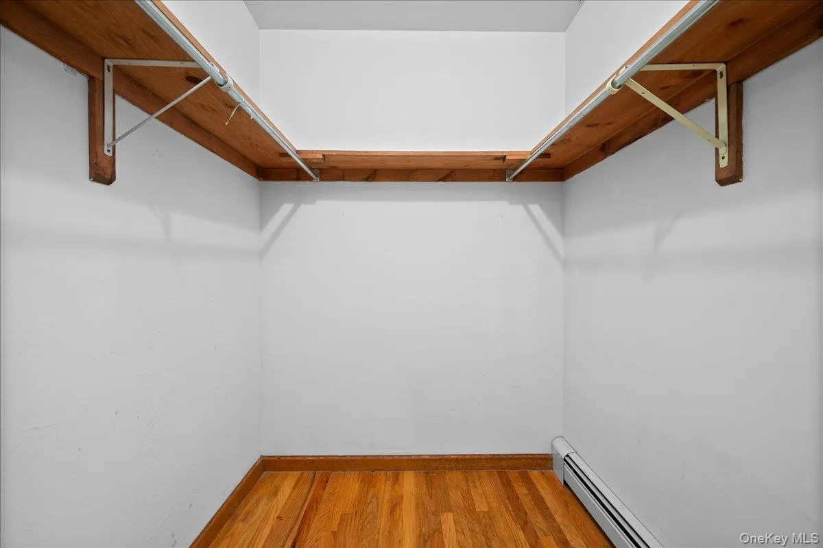 Even the walk-in closet has hardwood flooring and baseboard heat. Even the walk-in closet has hardwood flooring and baseboard heat.
