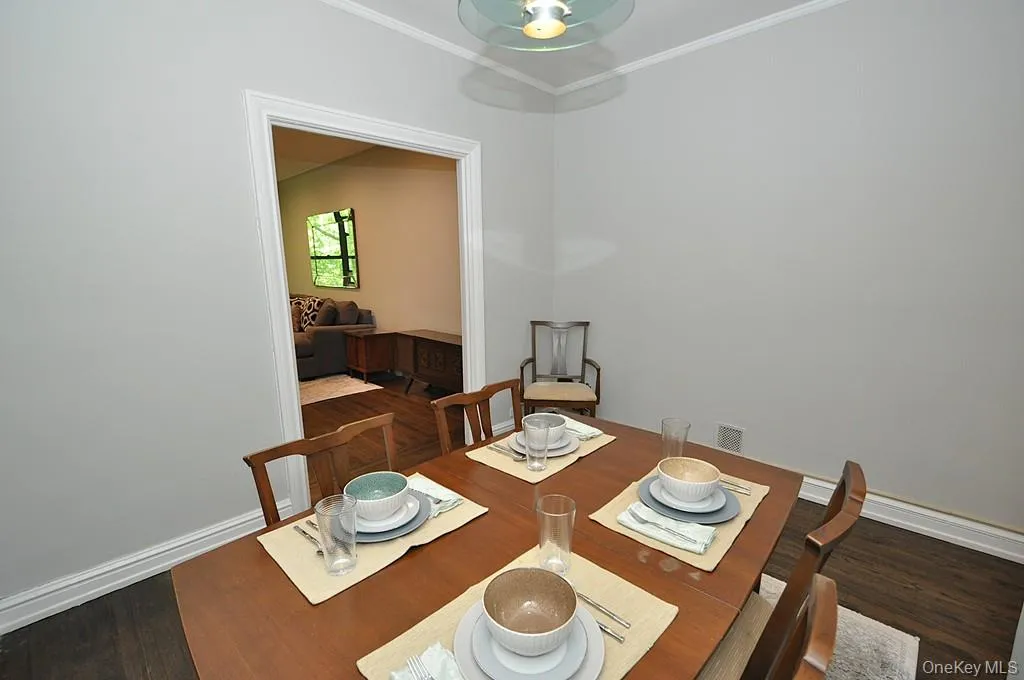 Updated Eat-In-Kitchen has Quartz counters and stainless steel appliances. Updated Eat-In-Kitchen has Quartz counters and stainless steel appliances.