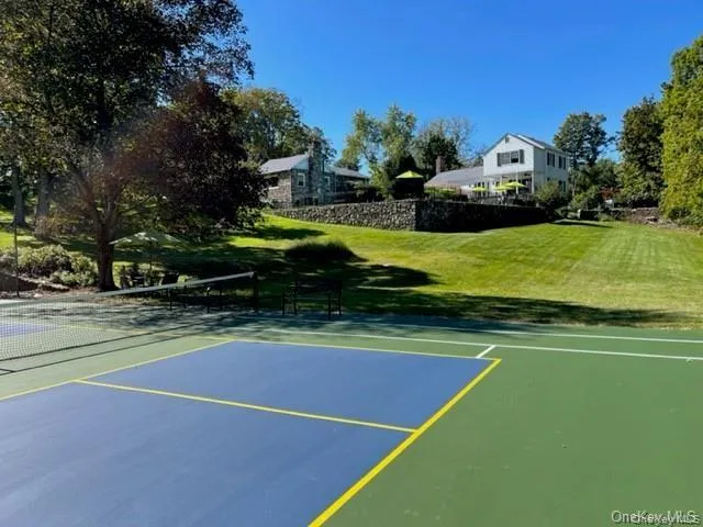 View of tennis court View of tennis court