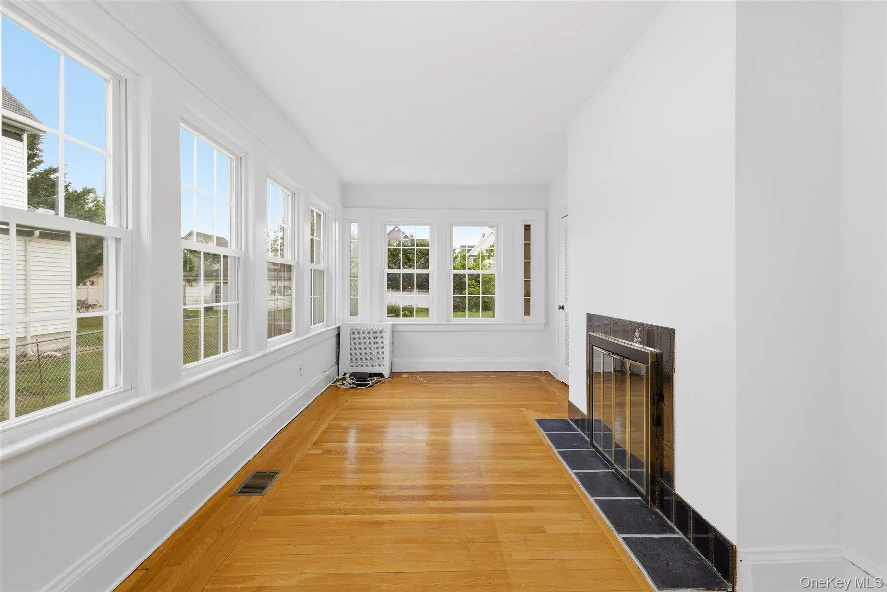 Office with two sided fireplace Office with two sided fireplace