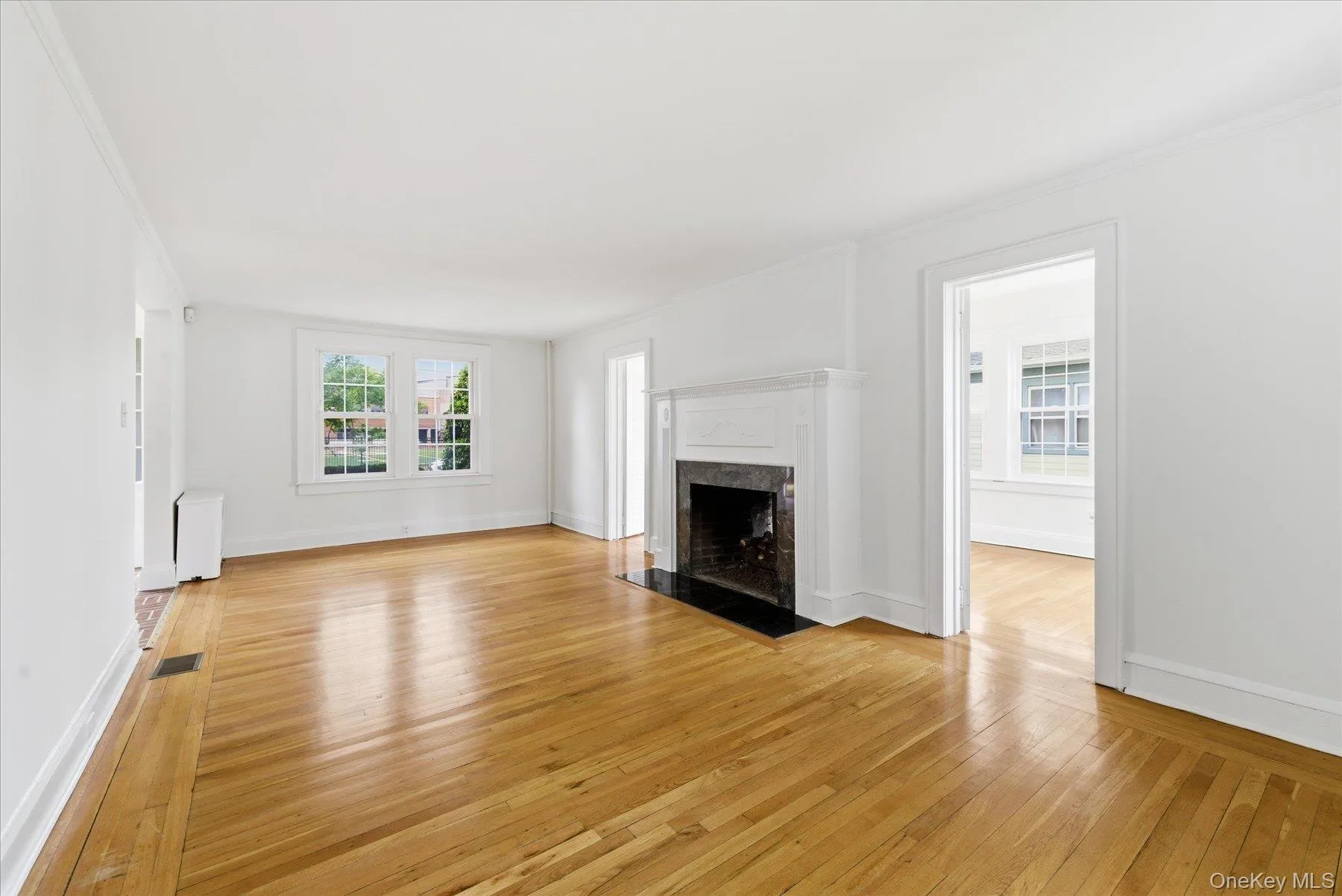 View of Living room from the back along with view of office View of Living room from the back along with view of office