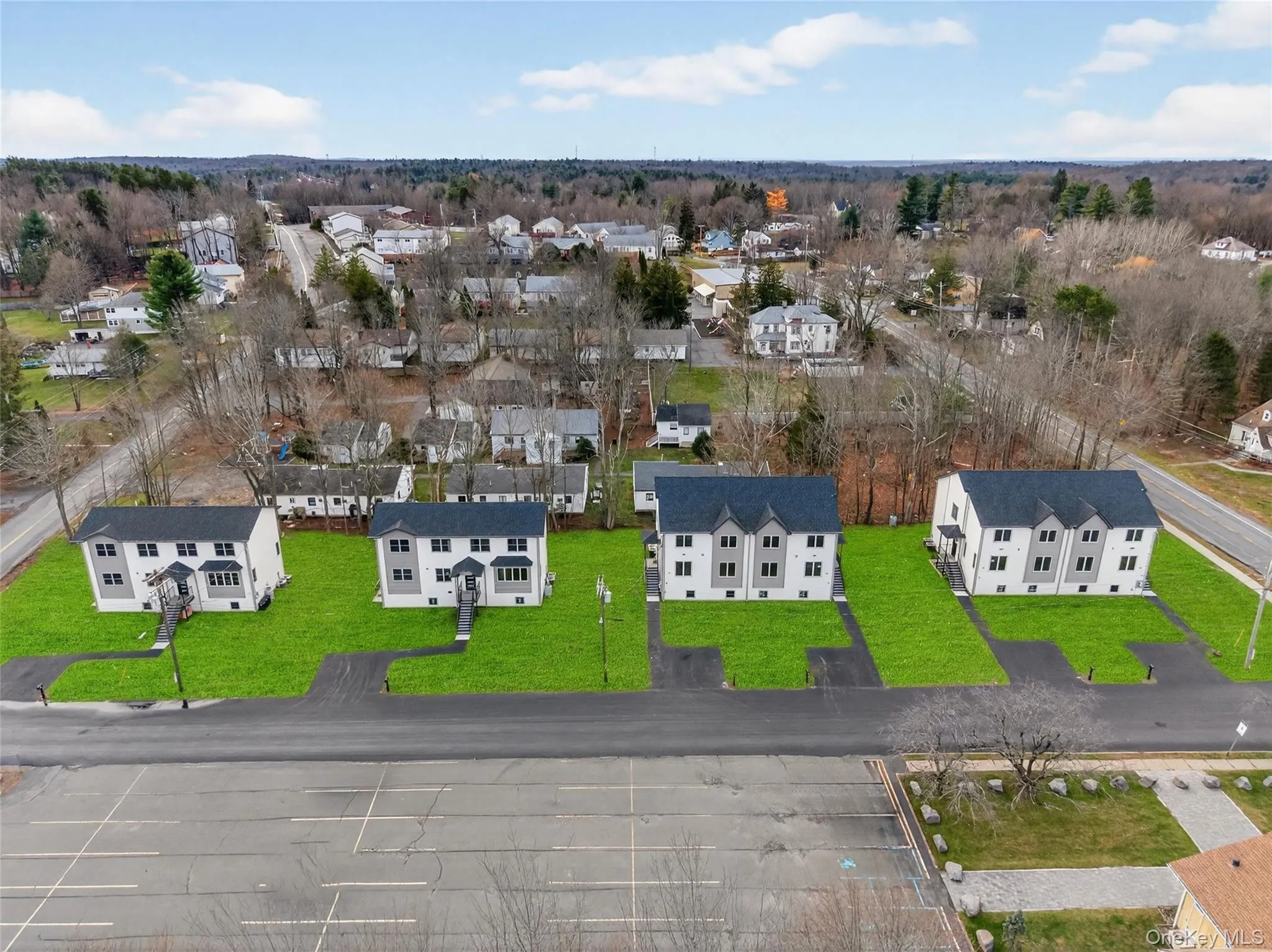 Aerial view of residential area Aerial view of residential area
