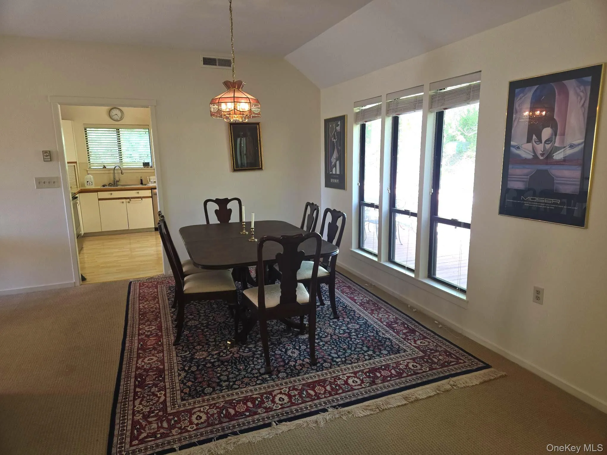 The dining area is flooded with natural light. The dining area is flooded with natural light.