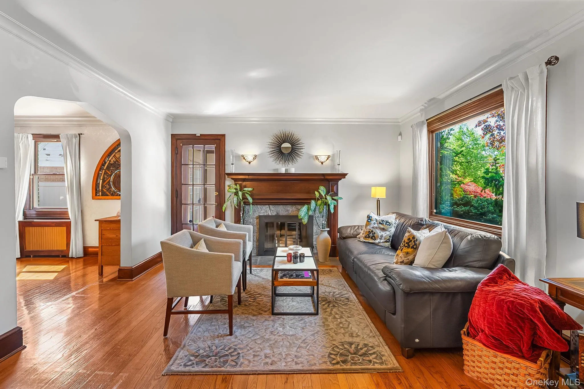 There is a wood-burning fireplace. There is a wood-burning fireplace.