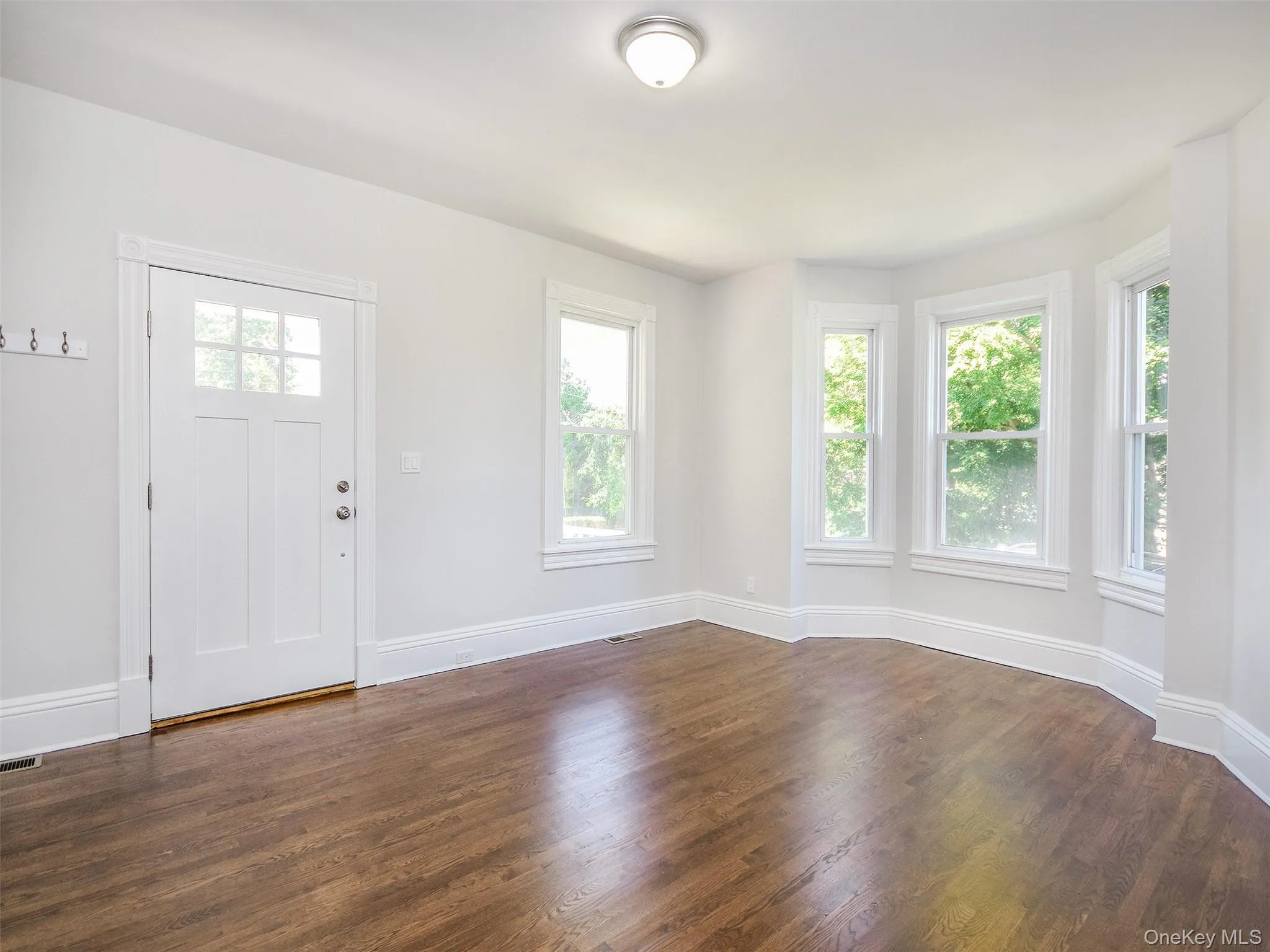 Hardwood floors. Bay window. Hardwood floors. Bay window.