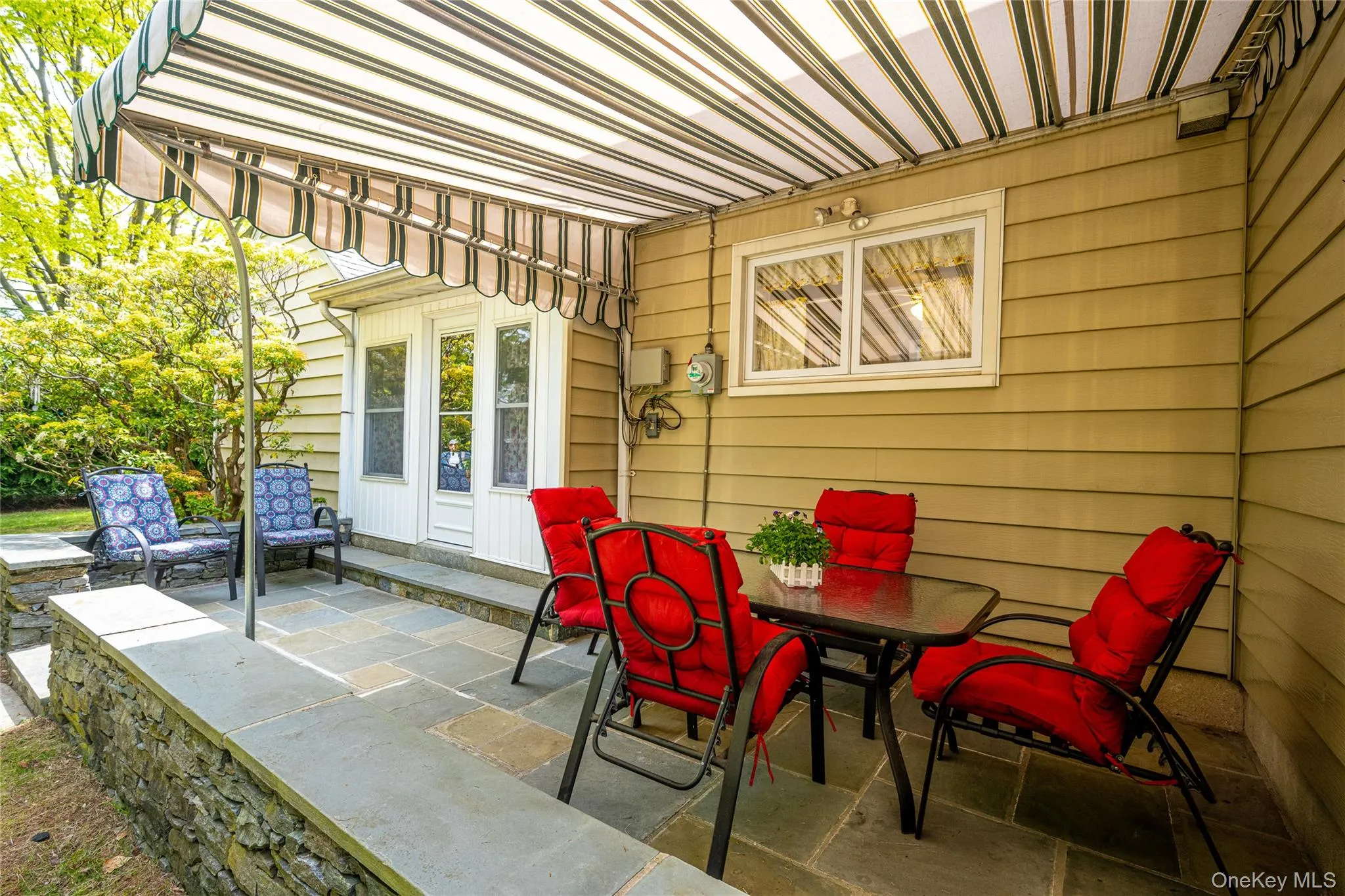 Patio with Brand New Awning Patio with Brand New Awning