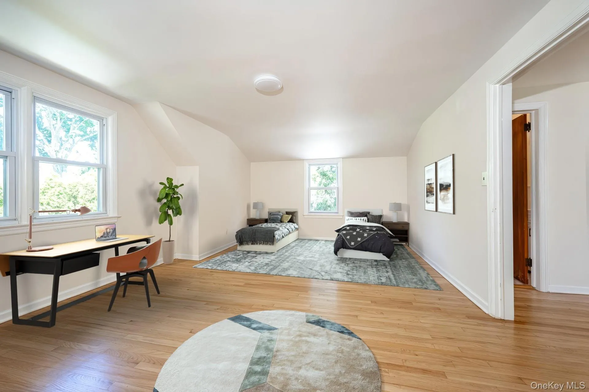 Generously Sized Bedroom 2 on Second Level with Virtual Furnishings. Generously Sized Bedroom 2 on Second Level with Virtual Furnishings.