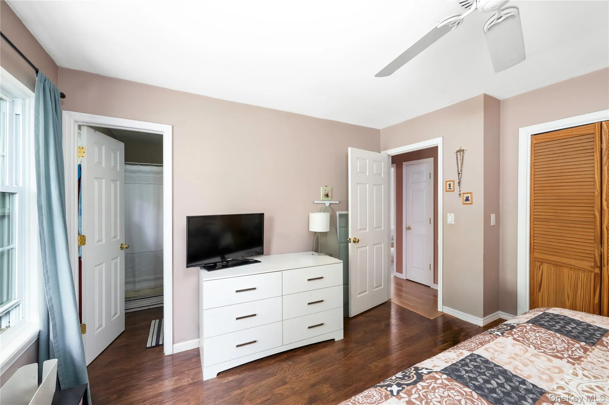 Primary bedroom with nice sized closet Primary bedroom with nice sized closet