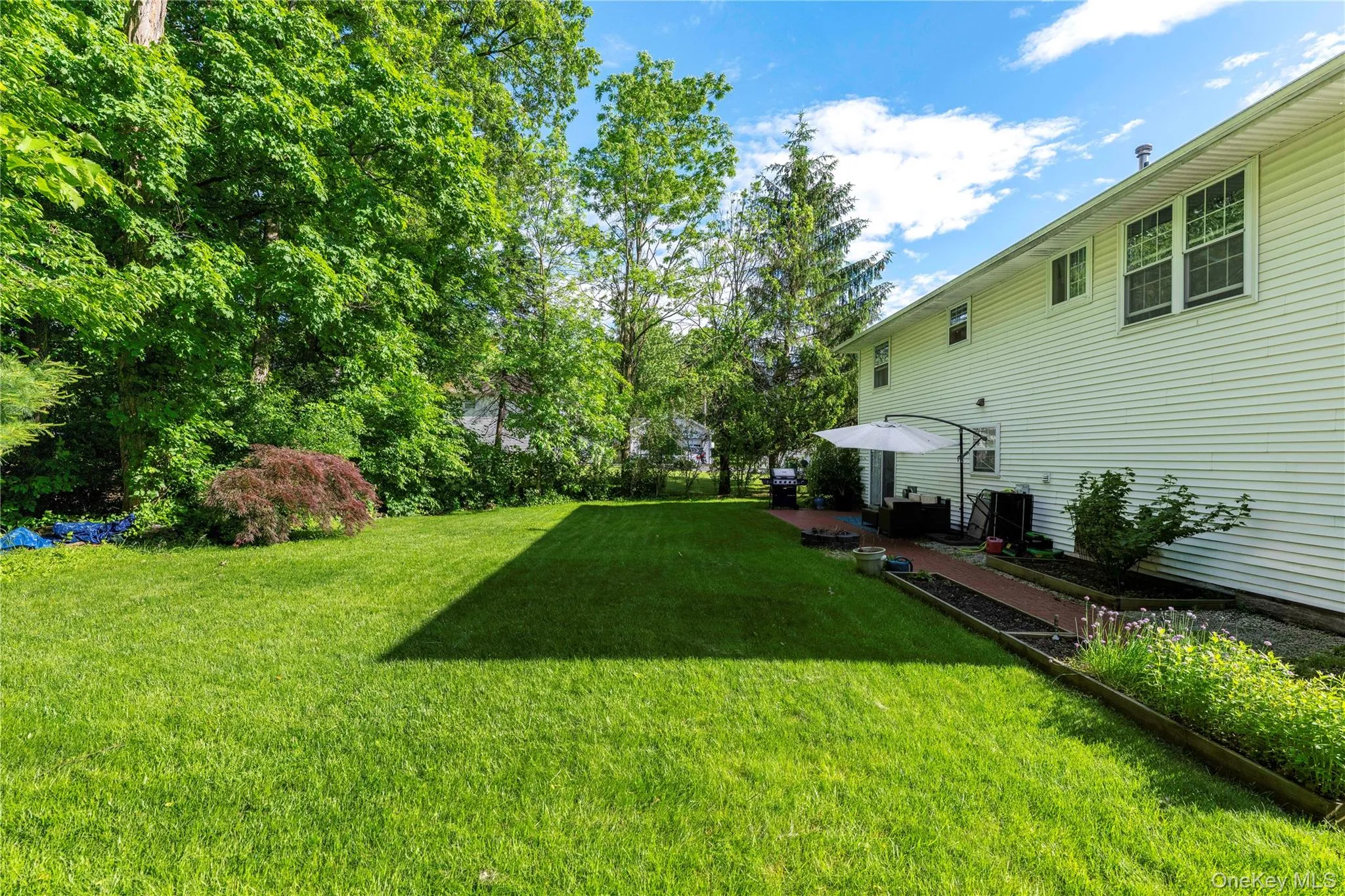 Back yard with lots of space to entertain Back yard with lots of space to entertain