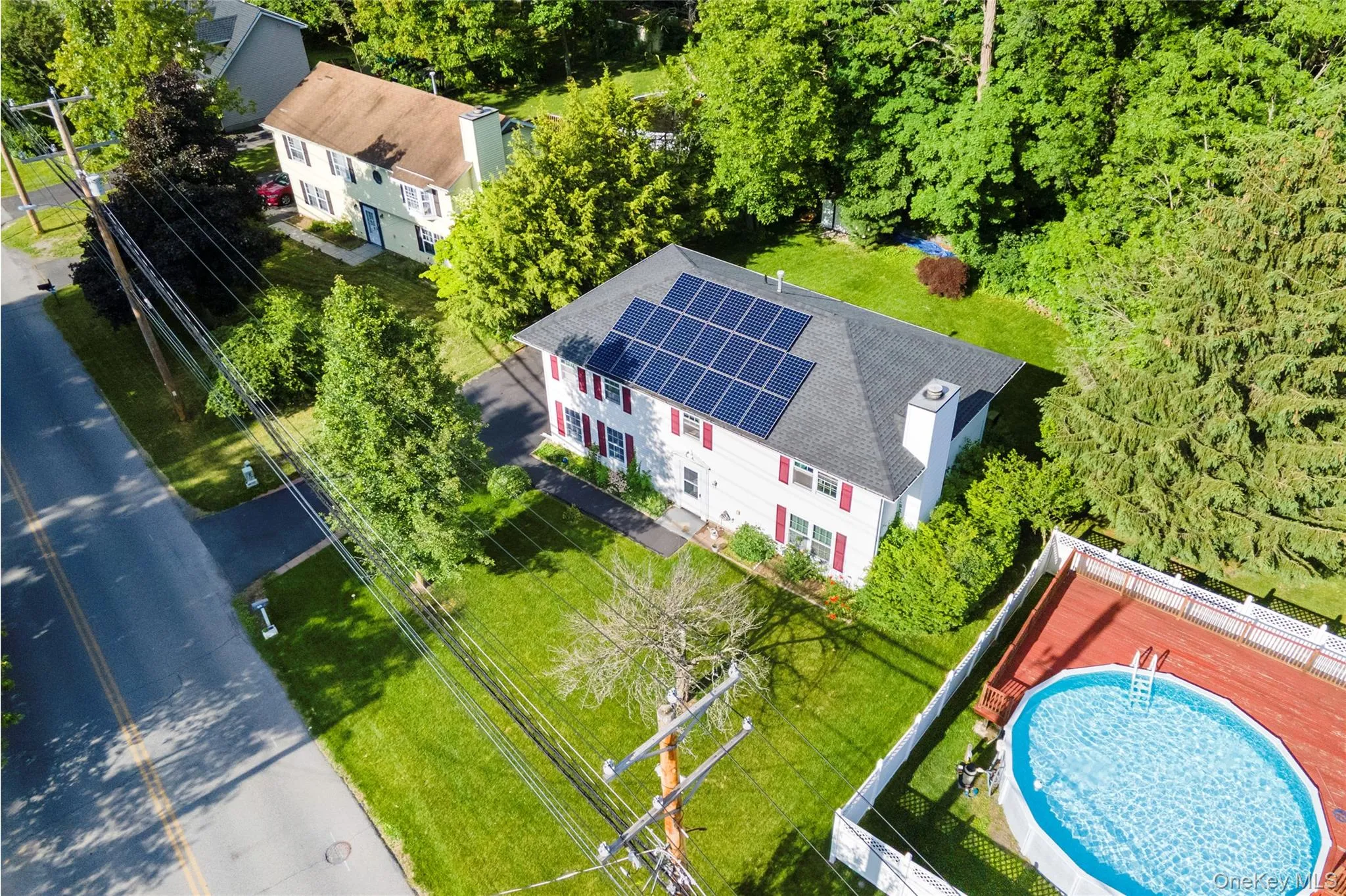 View of OWNED energy saving solar panels. View of OWNED energy saving solar panels.