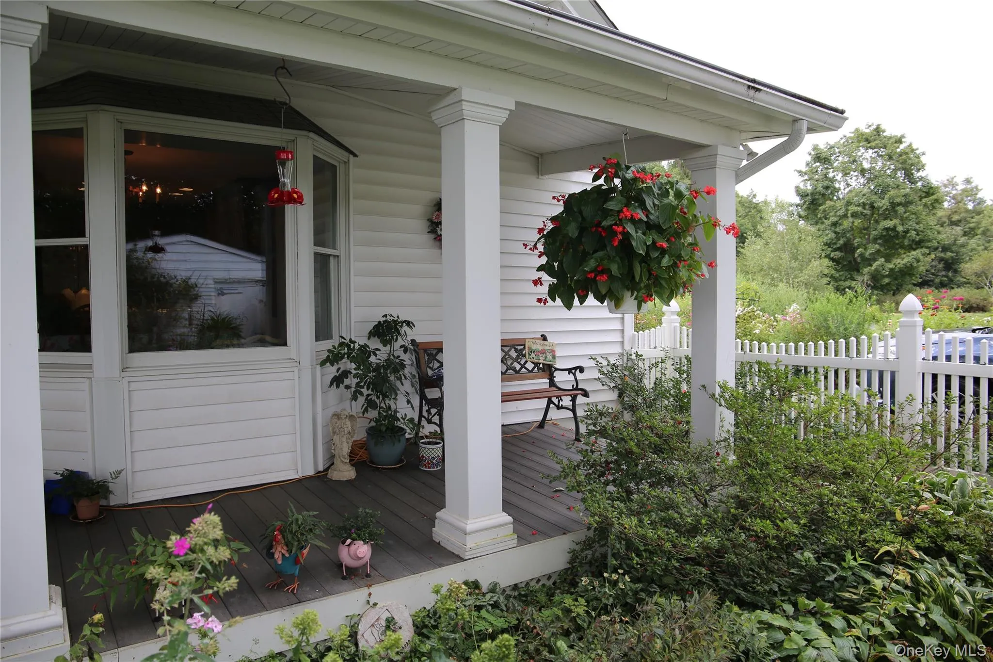 Porch in back Porch in back