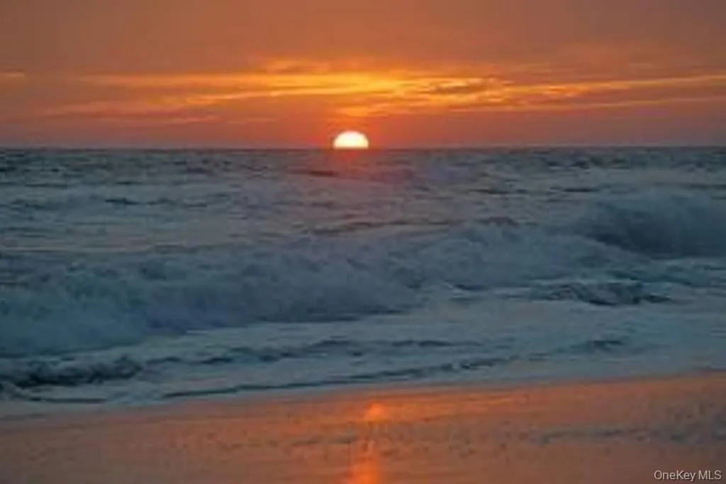 Local beach at sunset Local beach at sunset