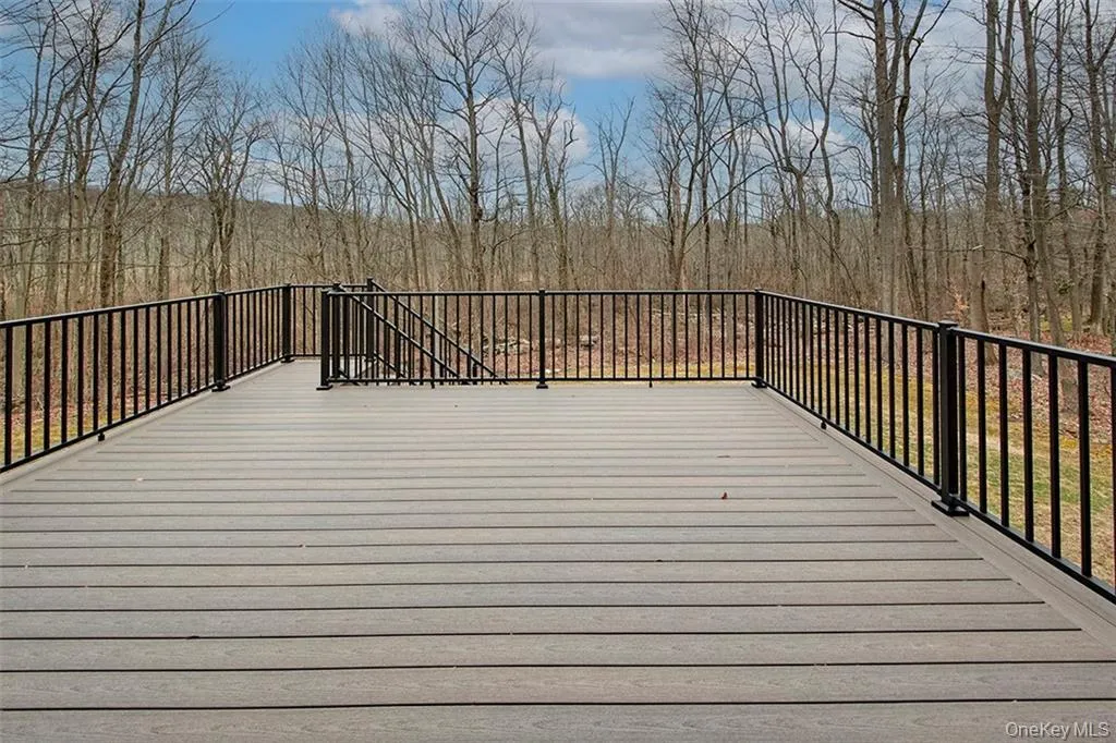 Deck overlooking the rear yard Deck overlooking the rear yard