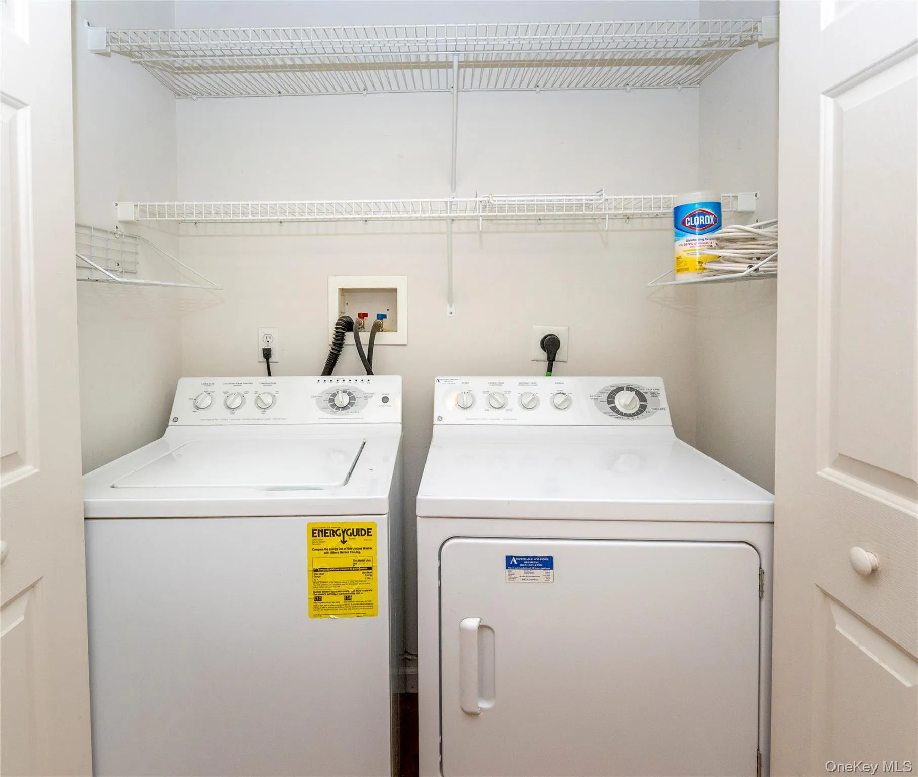 Conveniently located directly across the hall is the laundry closet with washer and dryer. Conveniently located directly across the hall is the laundry closet with washer and dryer.