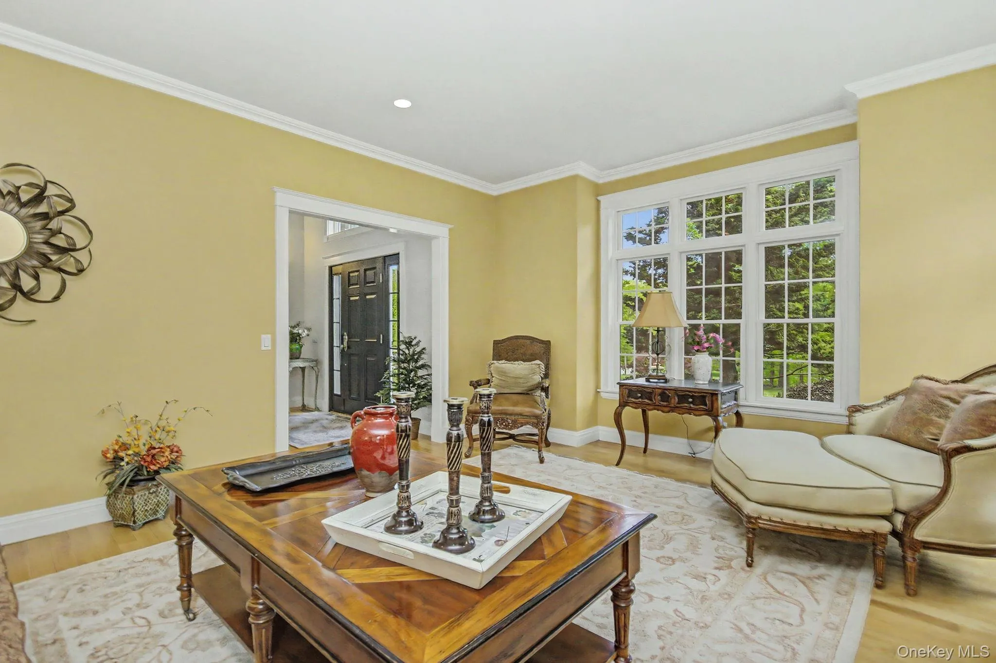 Custom moldings and transom windows. Custom moldings and transom windows.