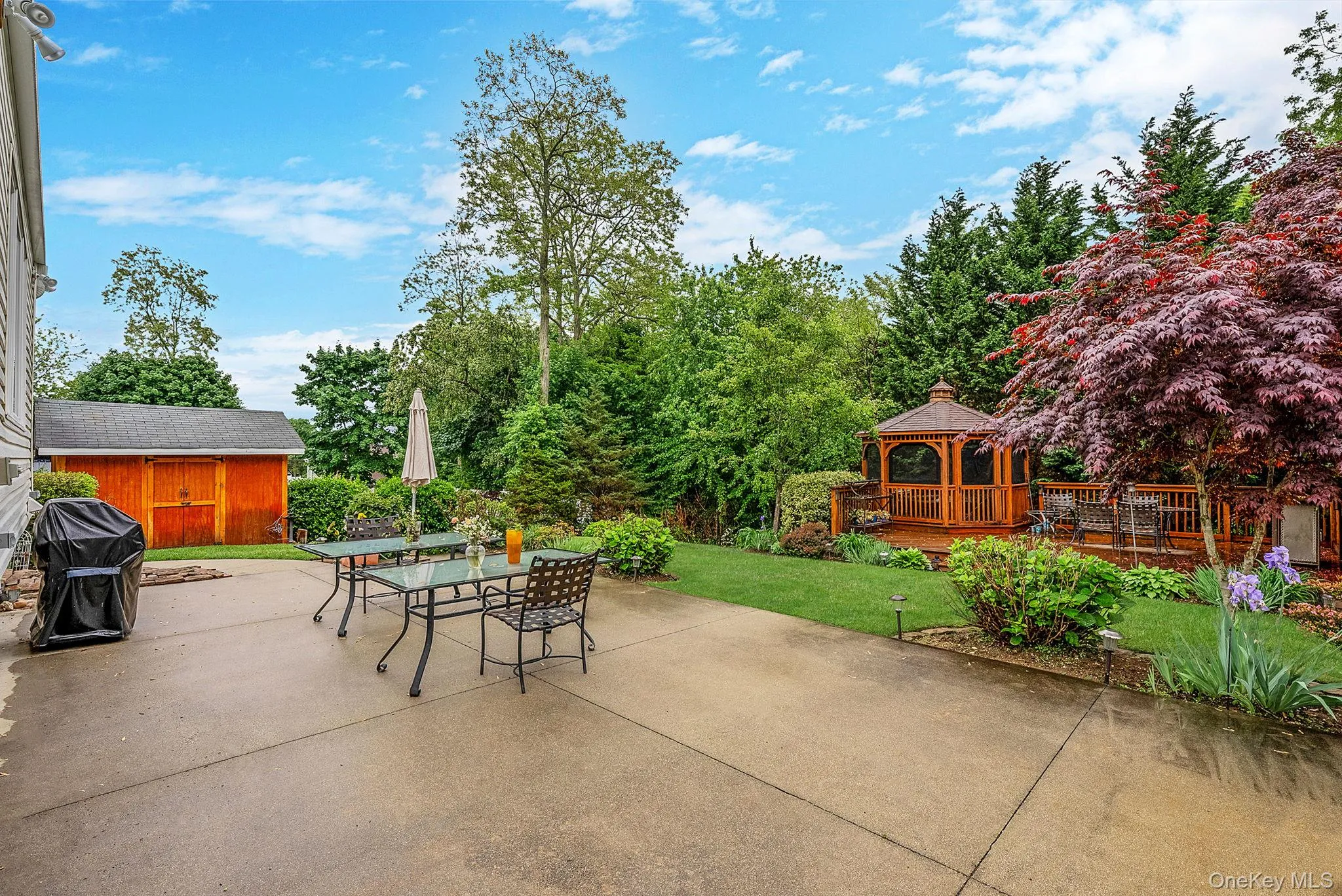 Beautiful Backyard, .309 Acres, Spacious Patio, Lush Landscaping, Gazebo, Shed Beautiful Backyard, .309 Acres, Spacious Patio, Lush Landscaping, Gazebo, Shed
