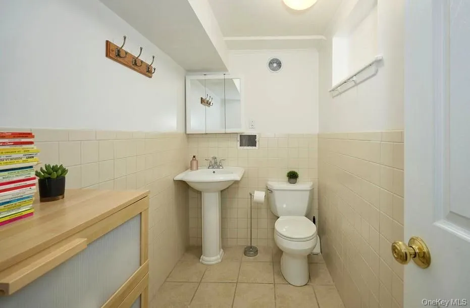 Lower-level powder room Lower-level powder room