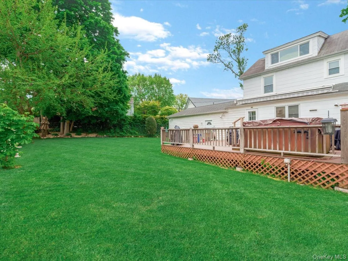 Huge Backyard with Deck and Hot Tub Huge Backyard with Deck and Hot Tub