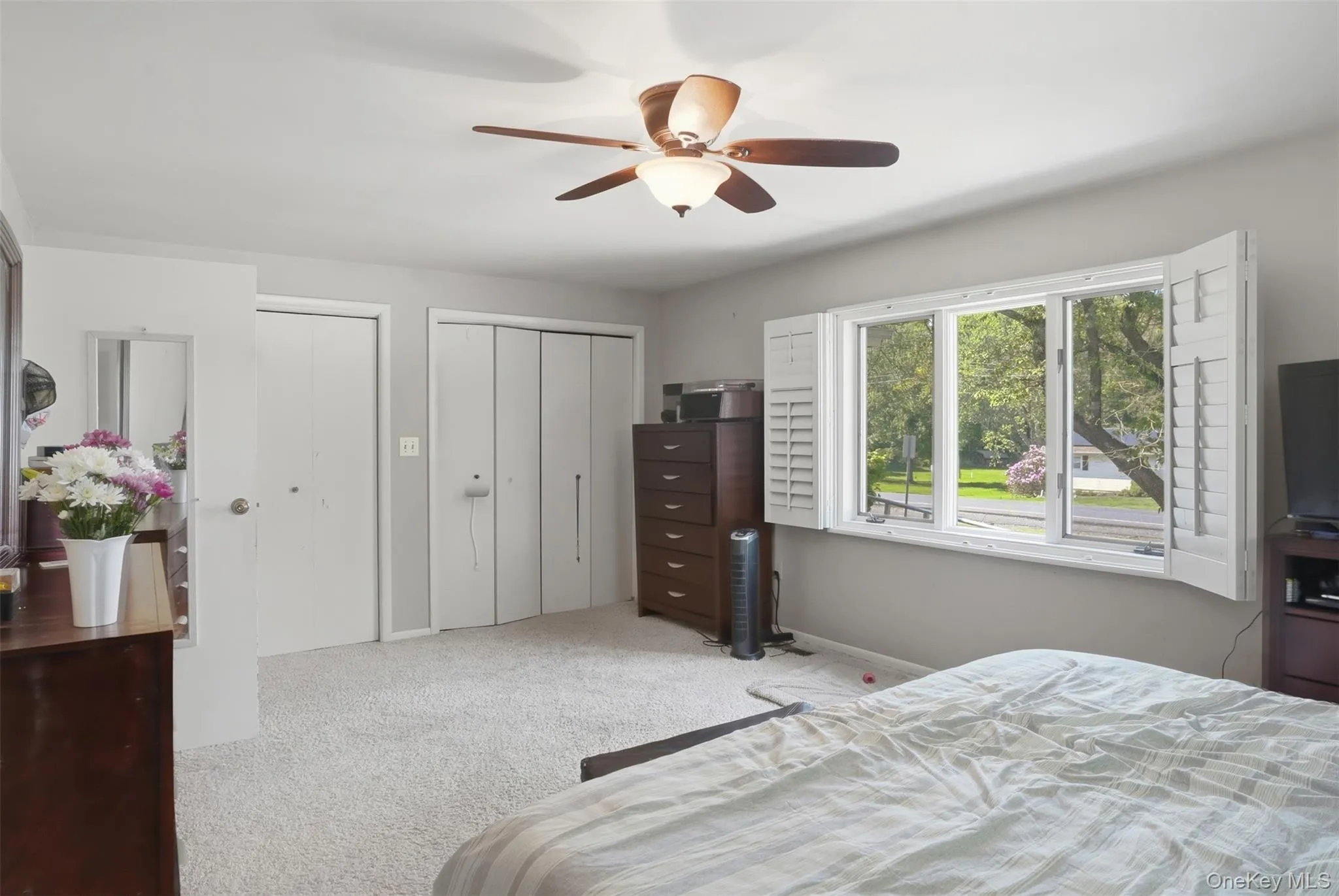 Main bedroom with plenty of closets Main bedroom with plenty of closets