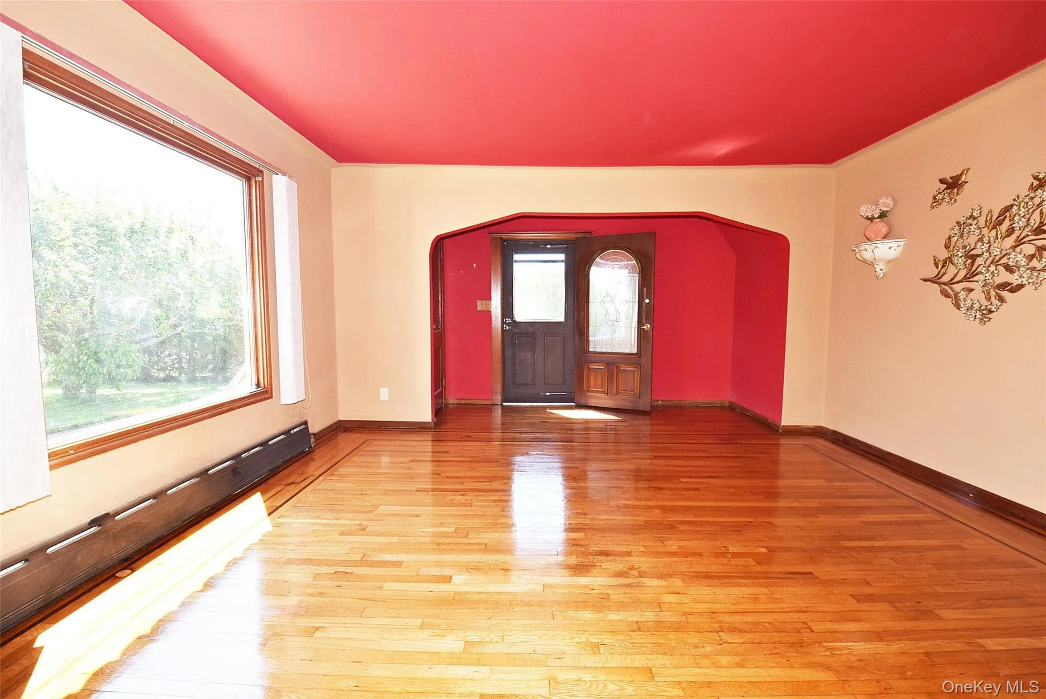 Note Beautiful Hardwood Floors, Picture Window & Cast Iron Baseboard Note Beautiful Hardwood Floors, Picture Window & Cast Iron Baseboard