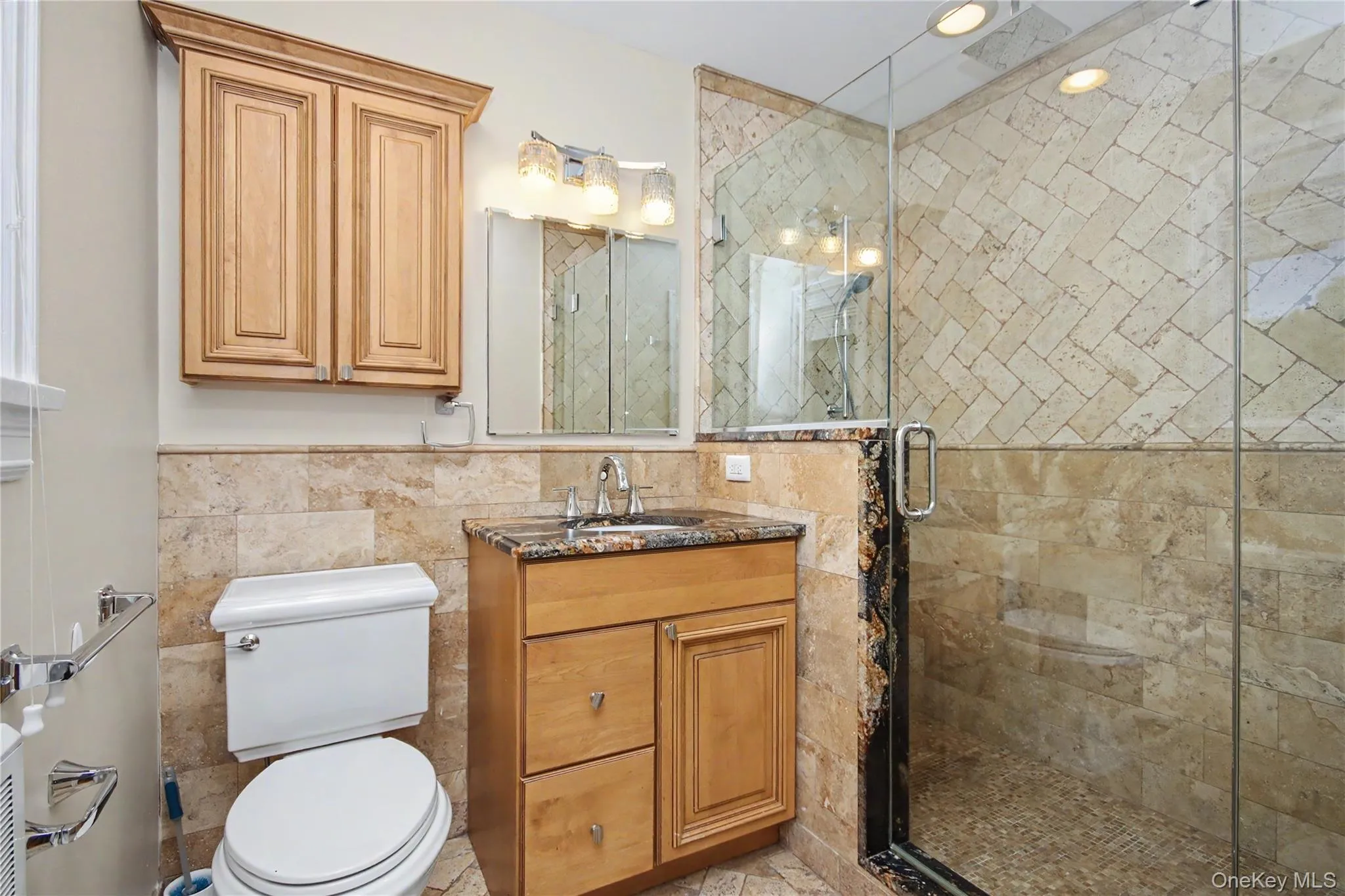 Walk in Shower, Custom Tile Walk in Shower, Custom Tile