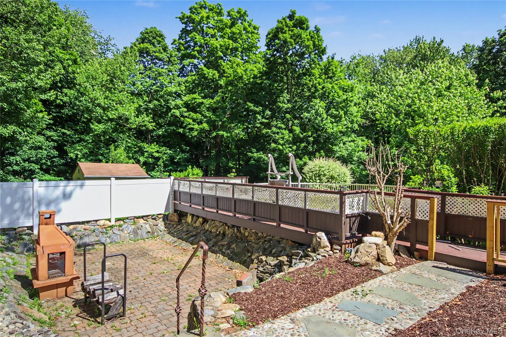 Brick Patio with Firepit Brick Patio with Firepit