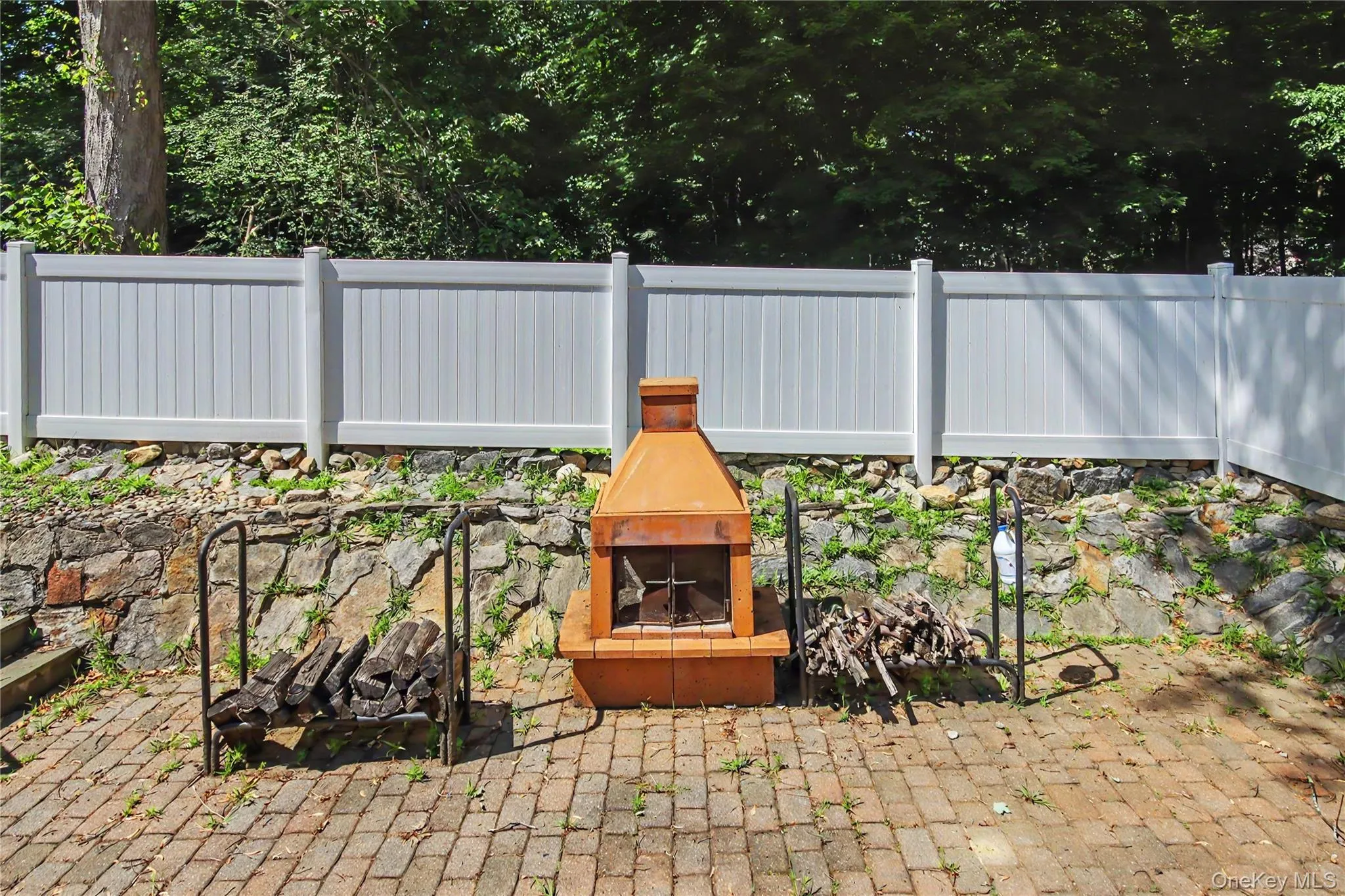 Brick Patio with Firepit Brick Patio with Firepit