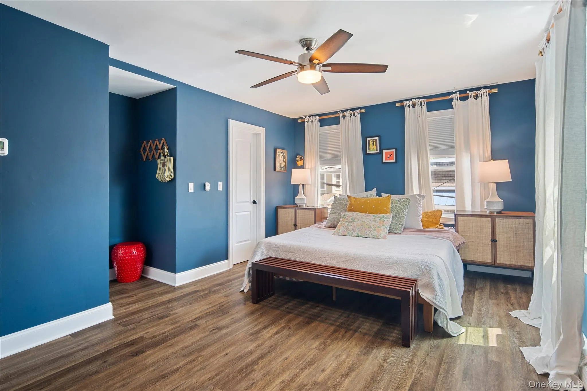 Primary bedroom with large closet Primary bedroom with large closet