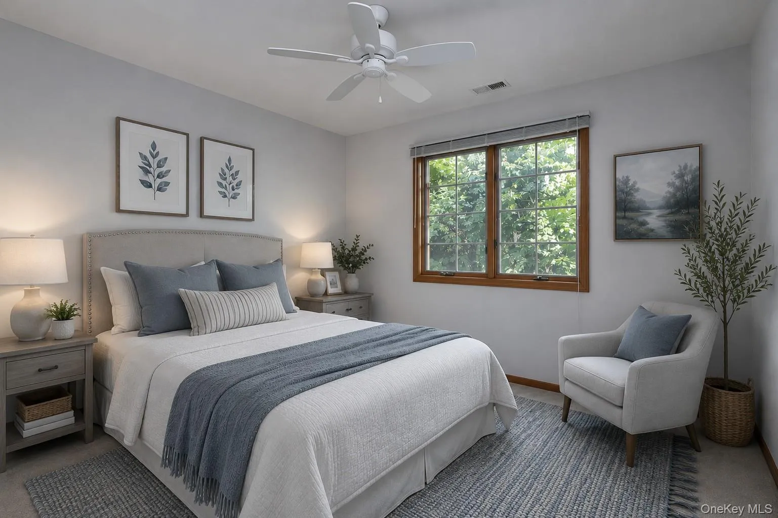 Virtually staged bedroom Virtually staged bedroom