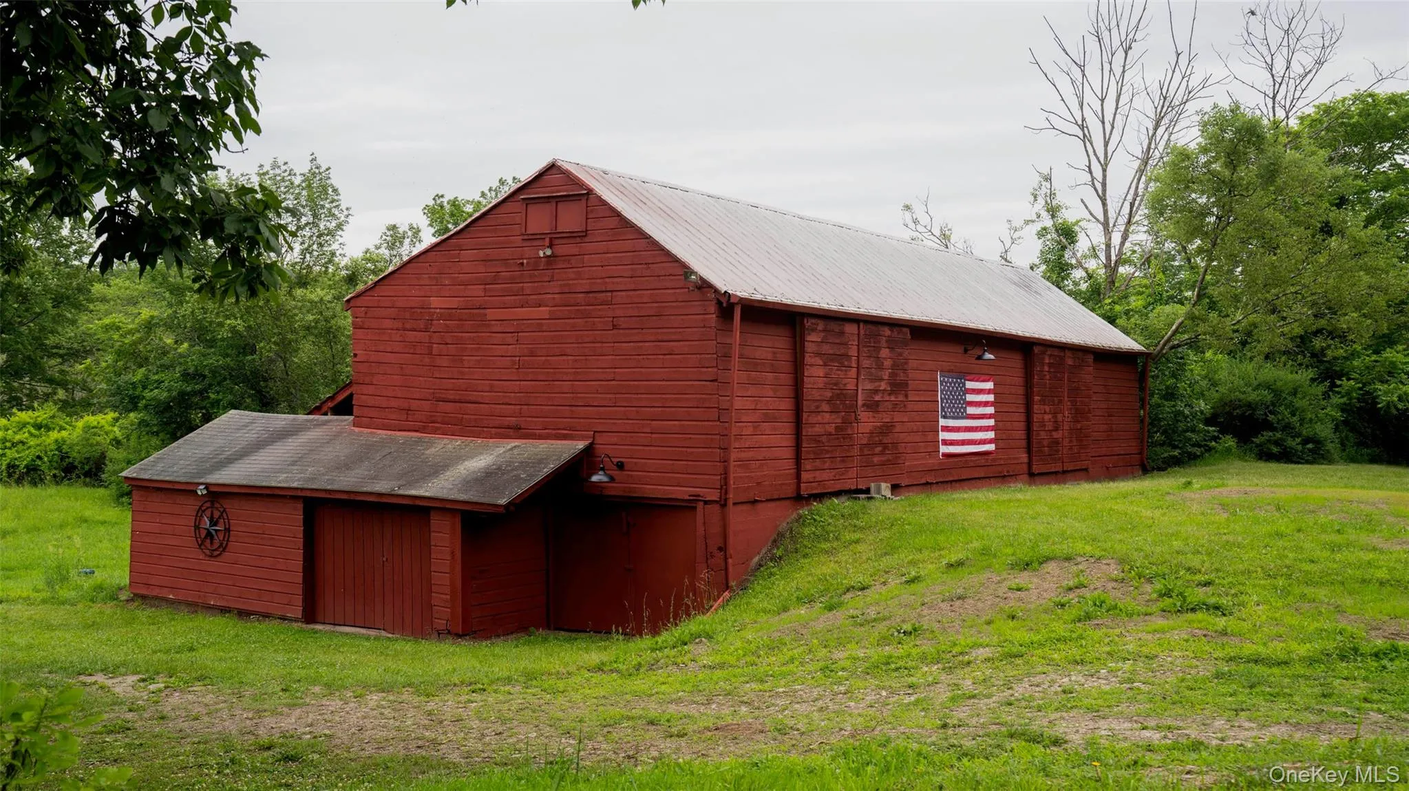 View of barn with a lawn View of barn with a lawn