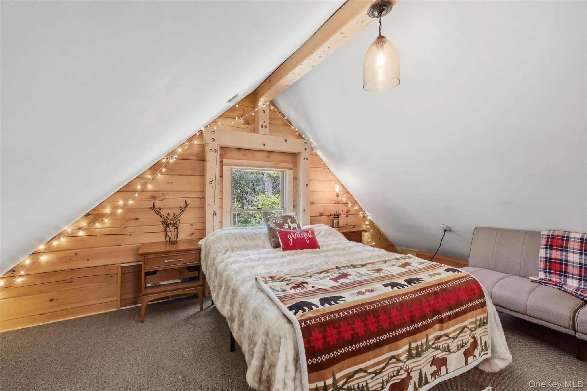 Up the pull ladder is the large loft with window. A fun flexible space perfect for your home office, hobbies or your guests. Up the pull ladder is the large loft with window. A fun flexible space perfect for your home office, hobbies or your guests.