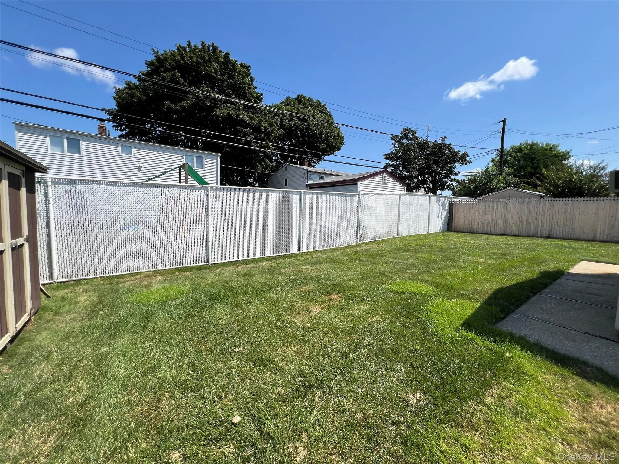View of fenced backyard View of fenced backyard