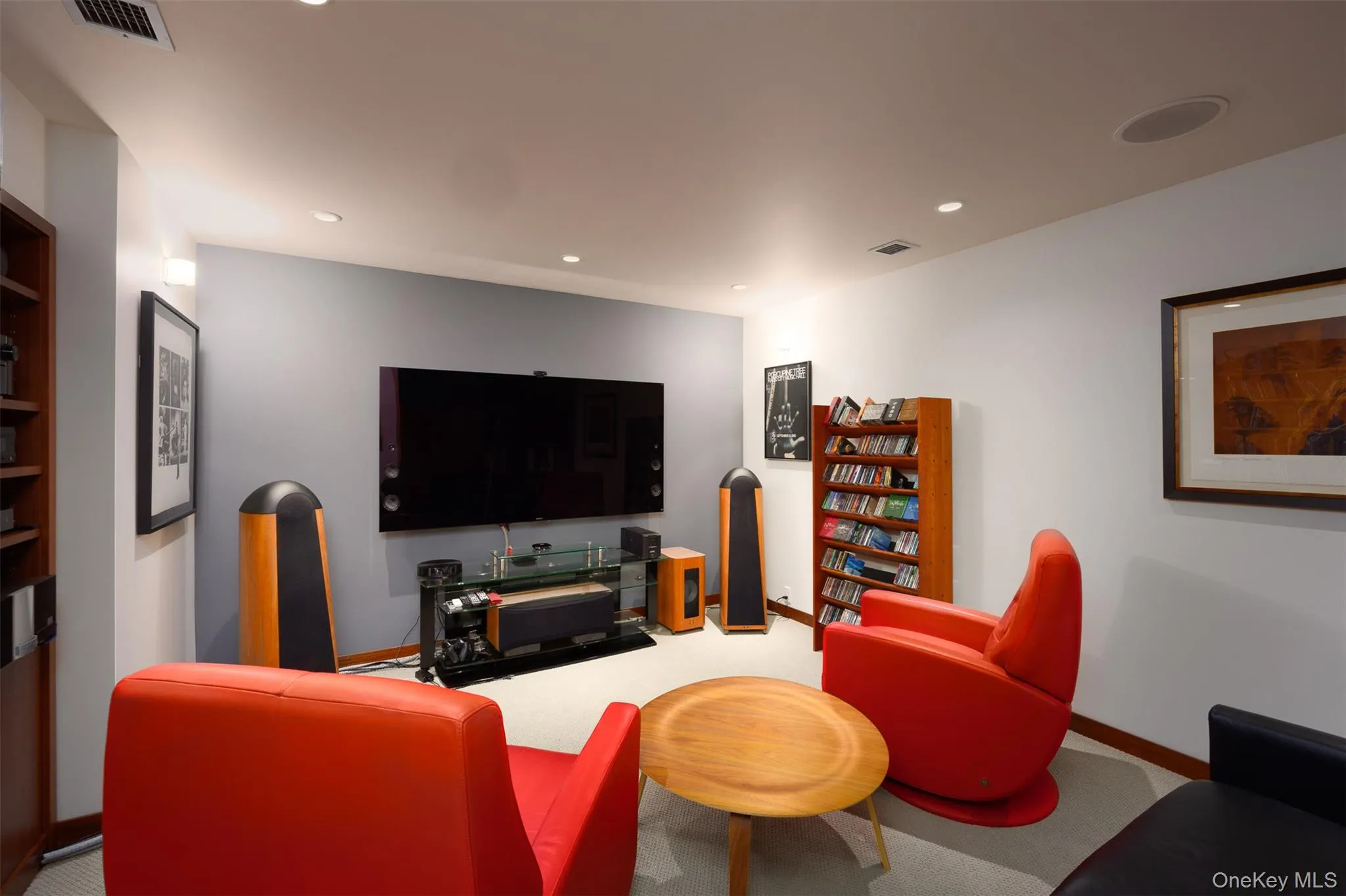 Media Room in Basement Media Room in Basement