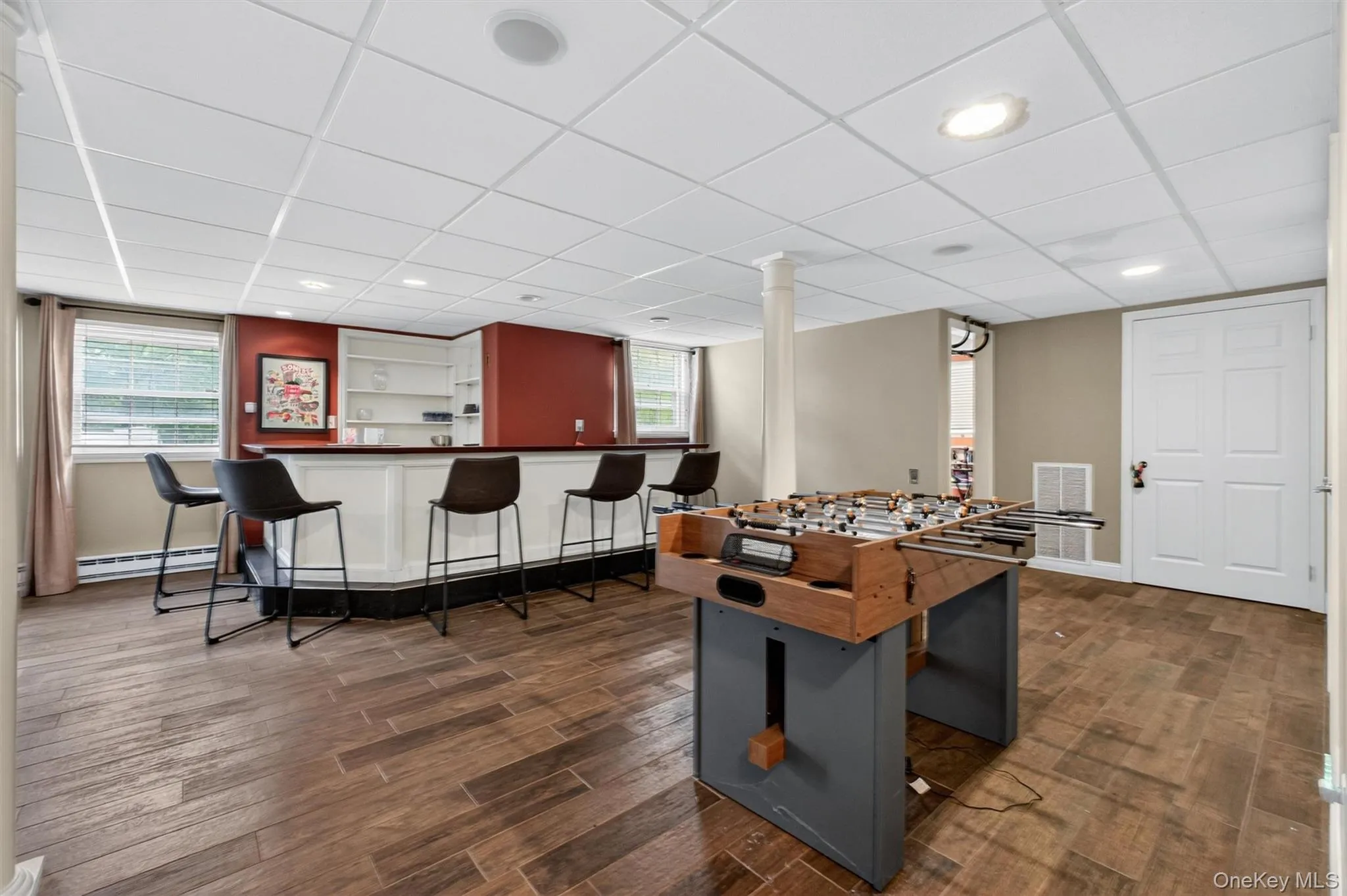 Huge Finished Basement with Wet Bar, FP & Slider to Patio Huge Finished Basement with Wet Bar, FP & Slider to Patio