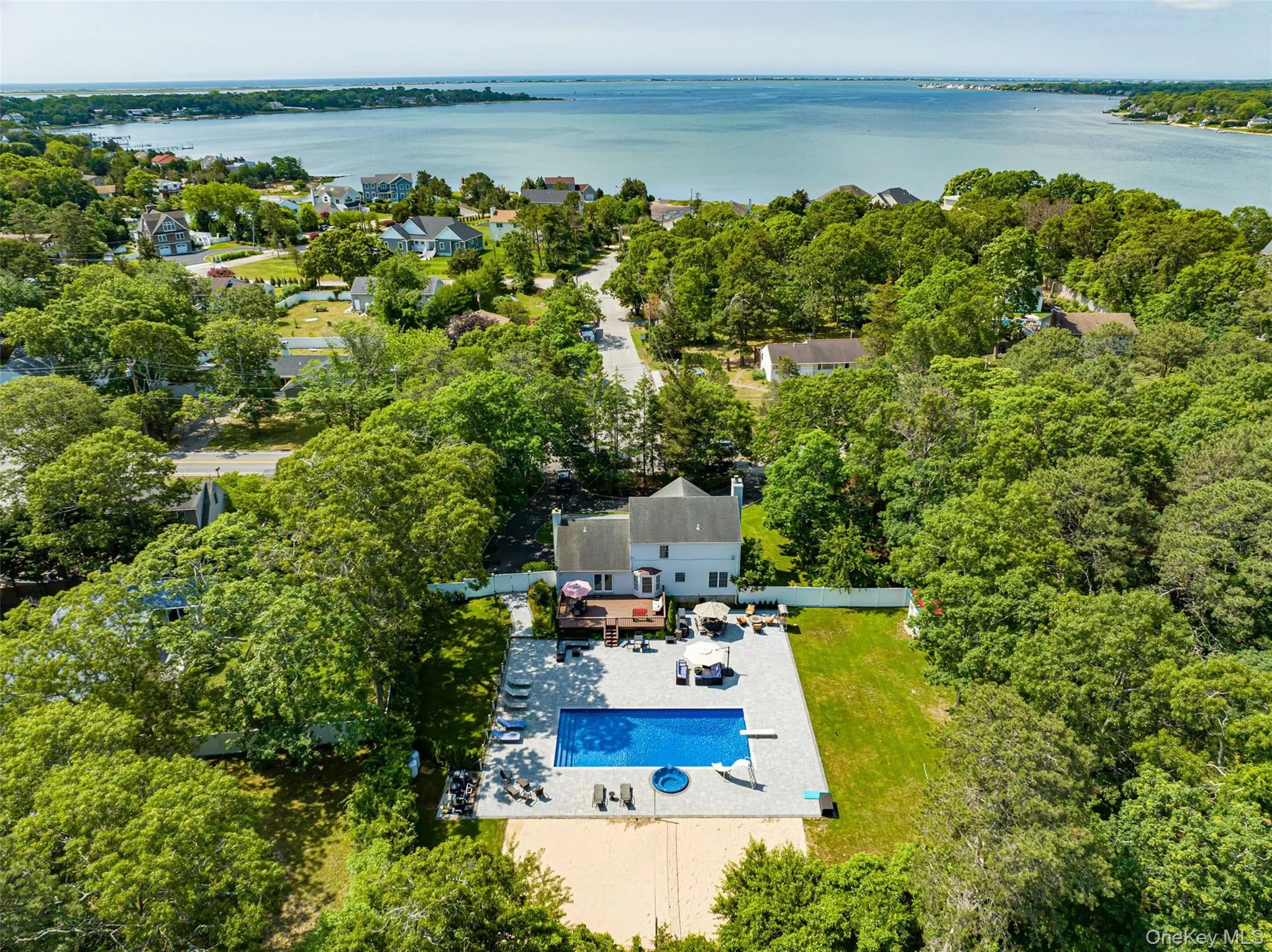 Drone / aerial view with a water view Drone / aerial view with a water view