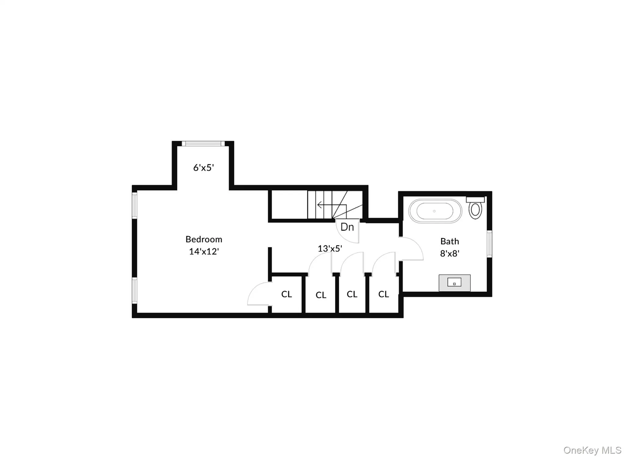 Third floor. - bedroom, bath plus multiple storage closets Third floor. - bedroom, bath plus multiple storage closets