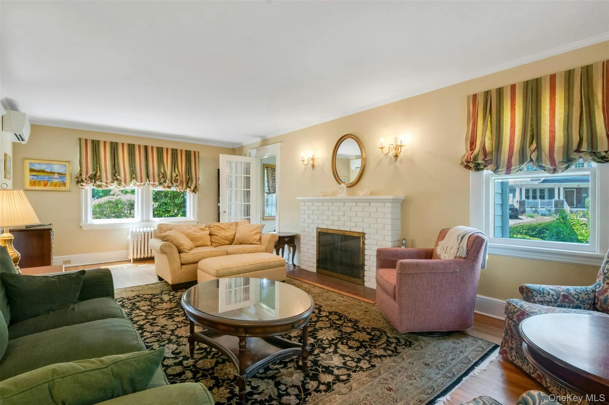 Living room opens to office Living room opens to office