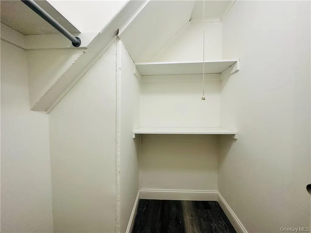 Walk in closet featuring wood-type flooring Walk in closet featuring wood-type flooring