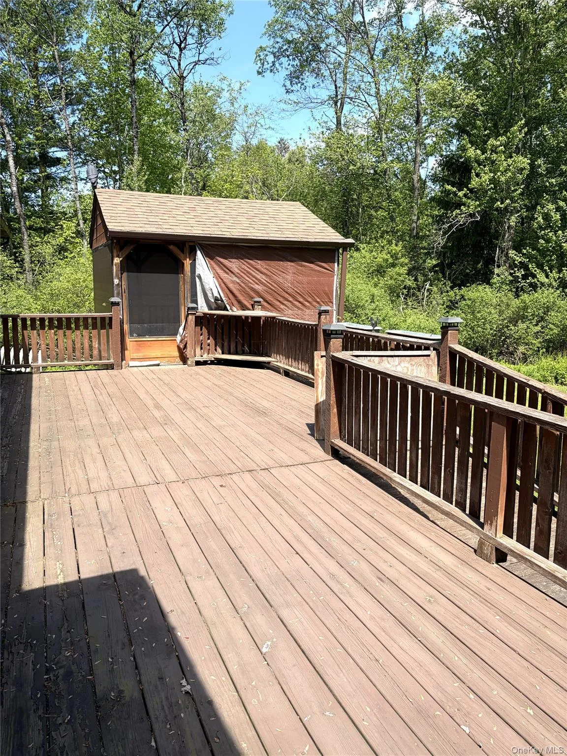 Deck with covered porch Deck with covered porch