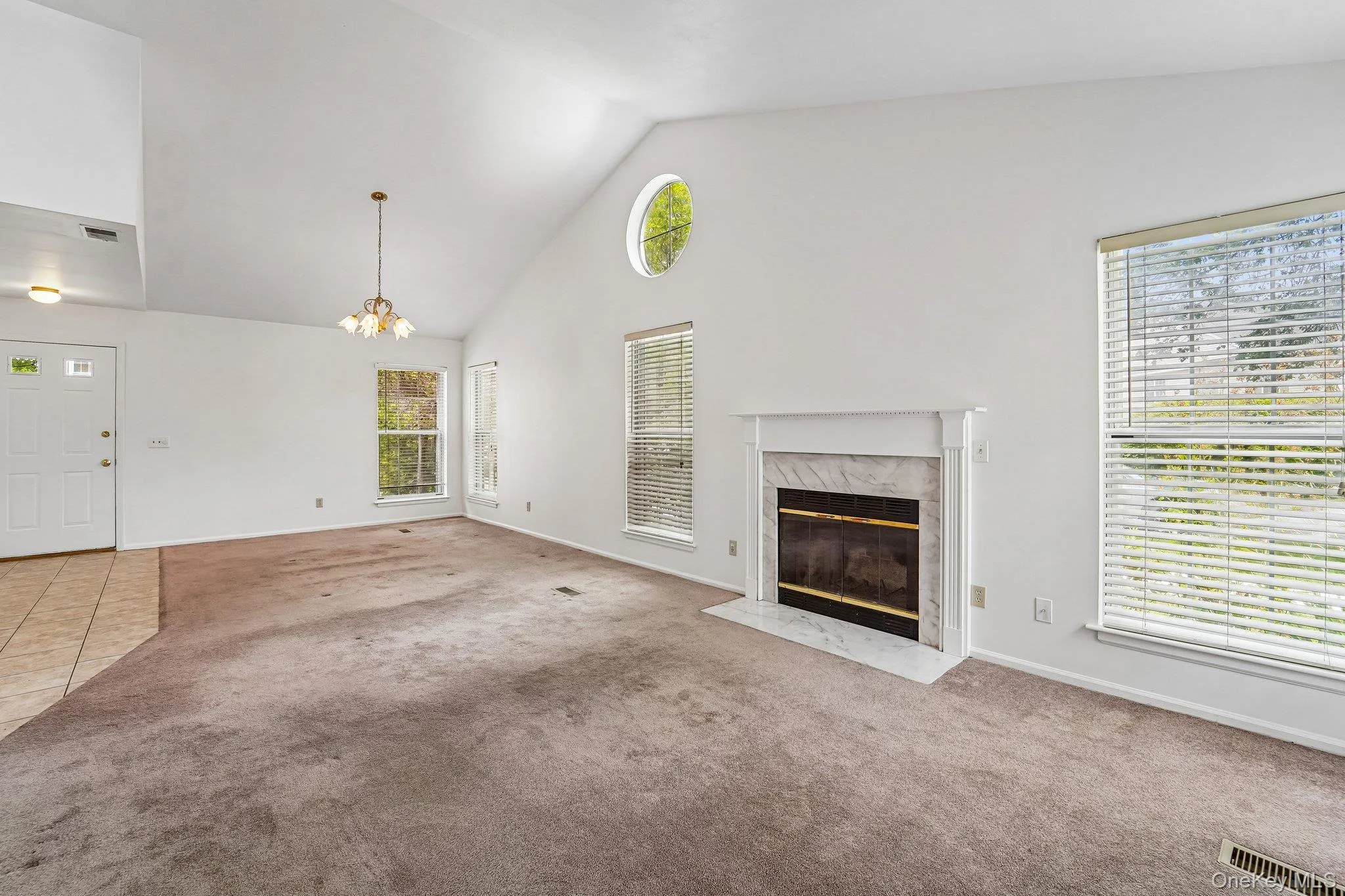 With wood burning fireplace. With wood burning fireplace.